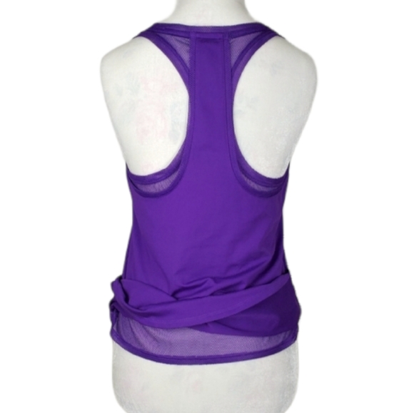 Fabletics "Mosa" Amethyst Layered Mesh Tank - Picture 4 of 13